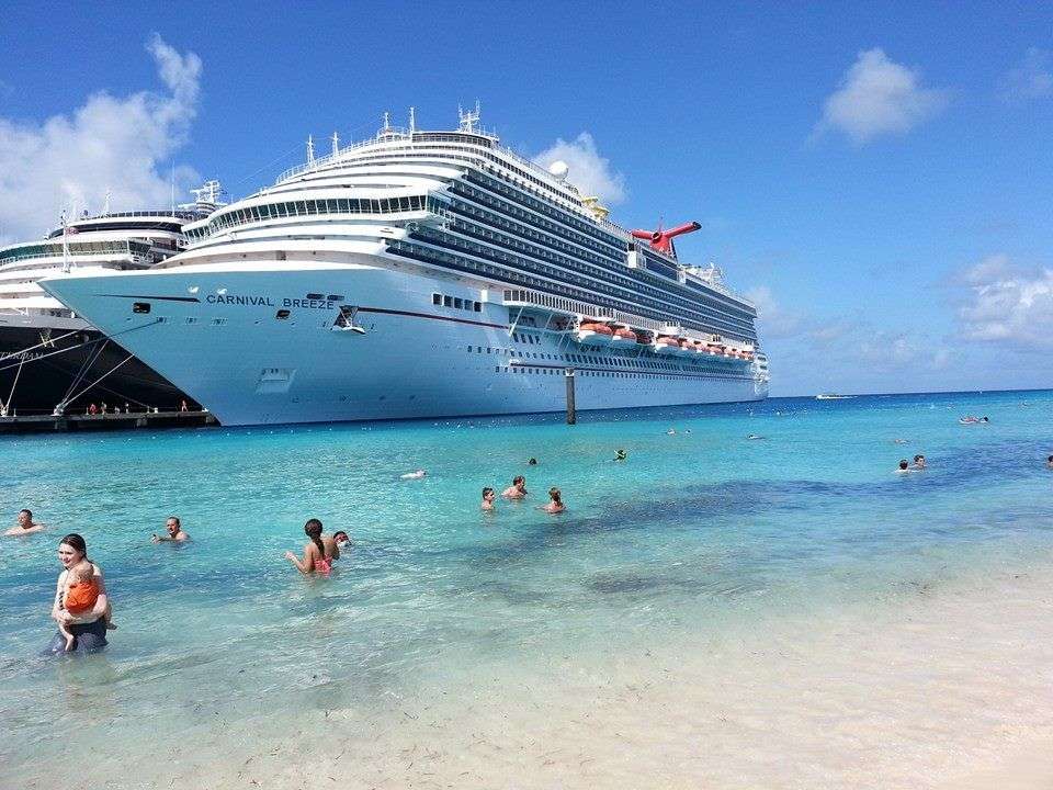 Carnival Breeze cruise ship ported in Grand Turk, Turks ...