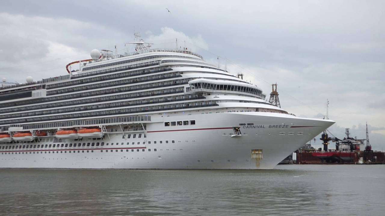 Carnival Breeze Departing from Galveston, Texas 2016