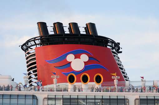 Cruise Ship Disney Fantasy Smokestack Stock Photo ...