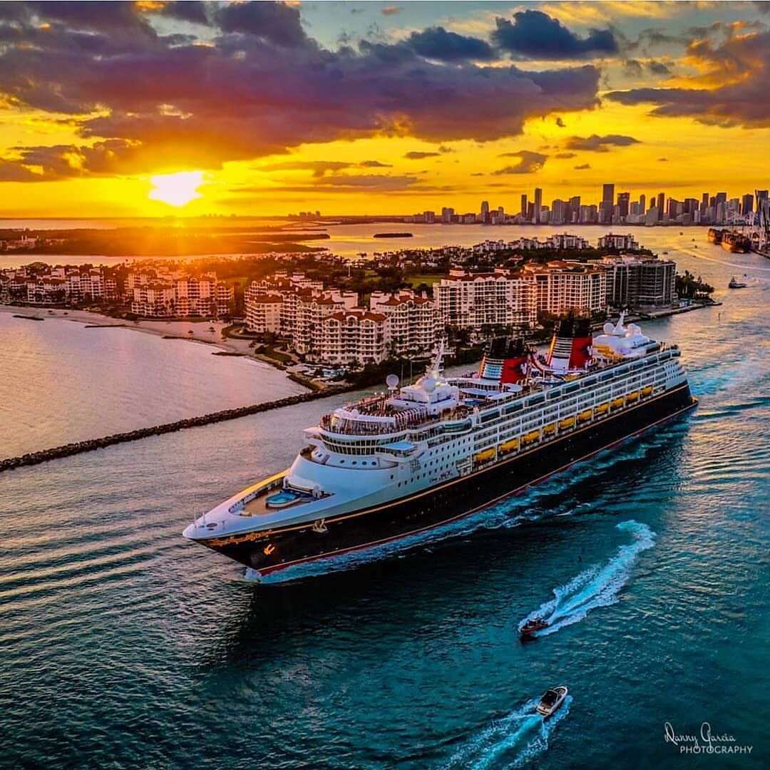 Cruise Ships  on Instagram: Disney Magic departing Miami ...