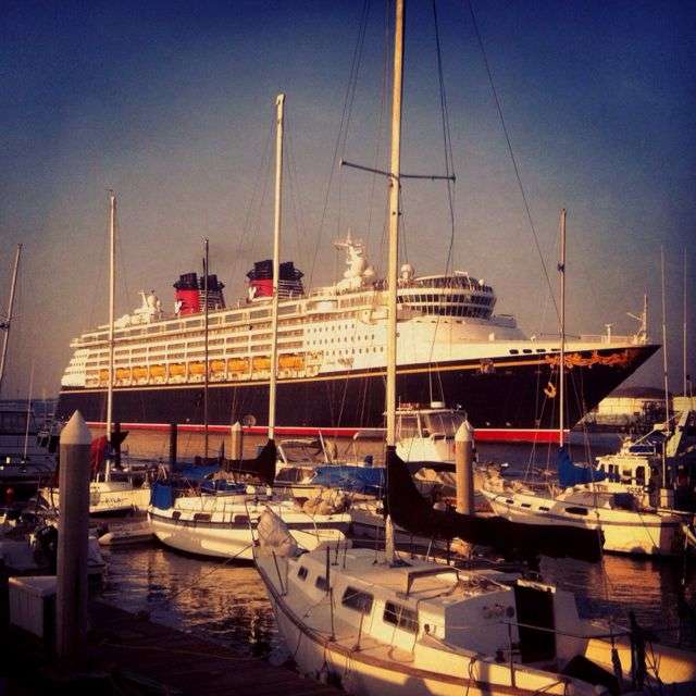 Disney Wonder sailing out of San Pedro, California. L &  I ...