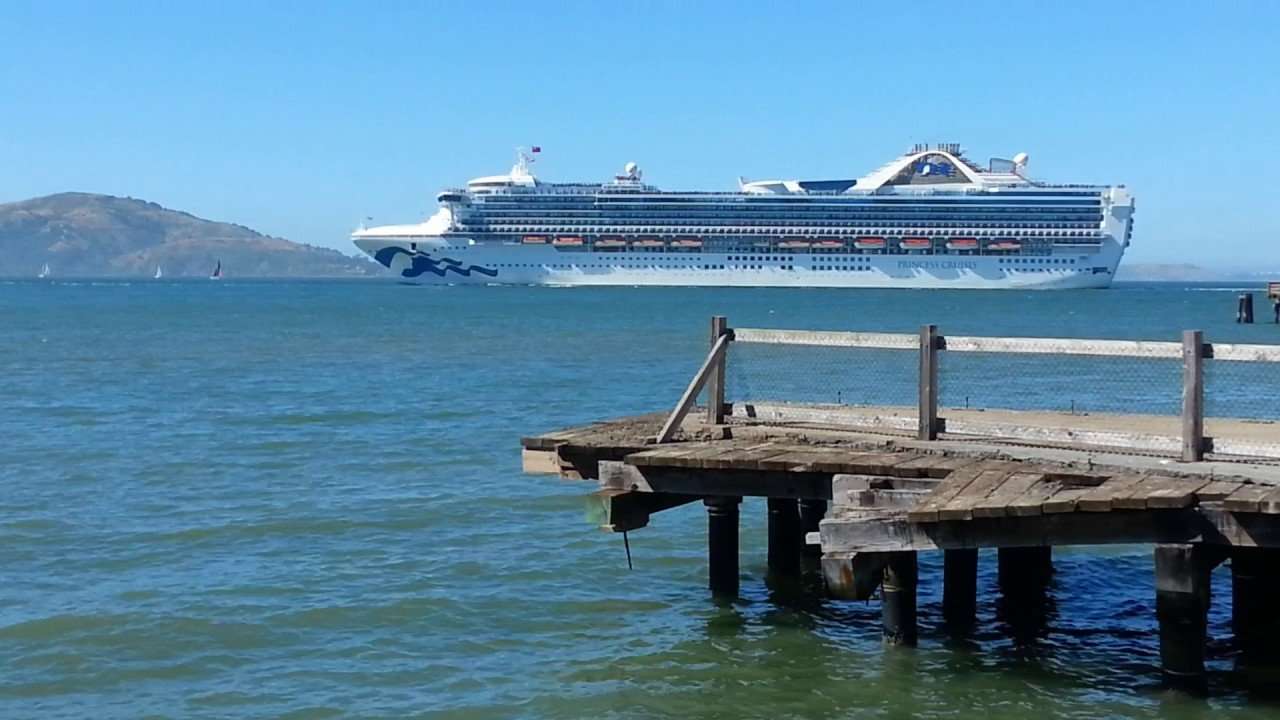 Grand Princess Cruise Ship leaving San Francisco Bay. June ...