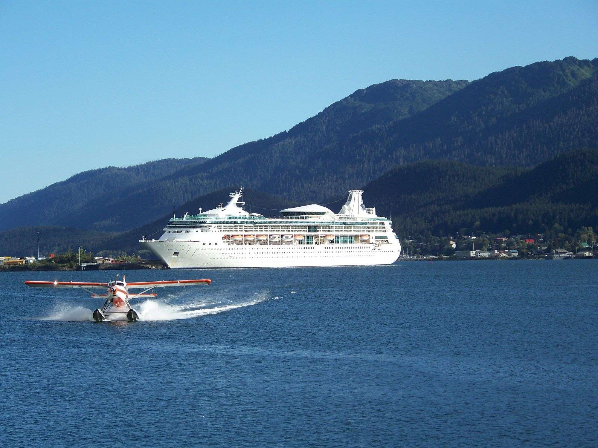 Royal Caribbean in port at Juneau